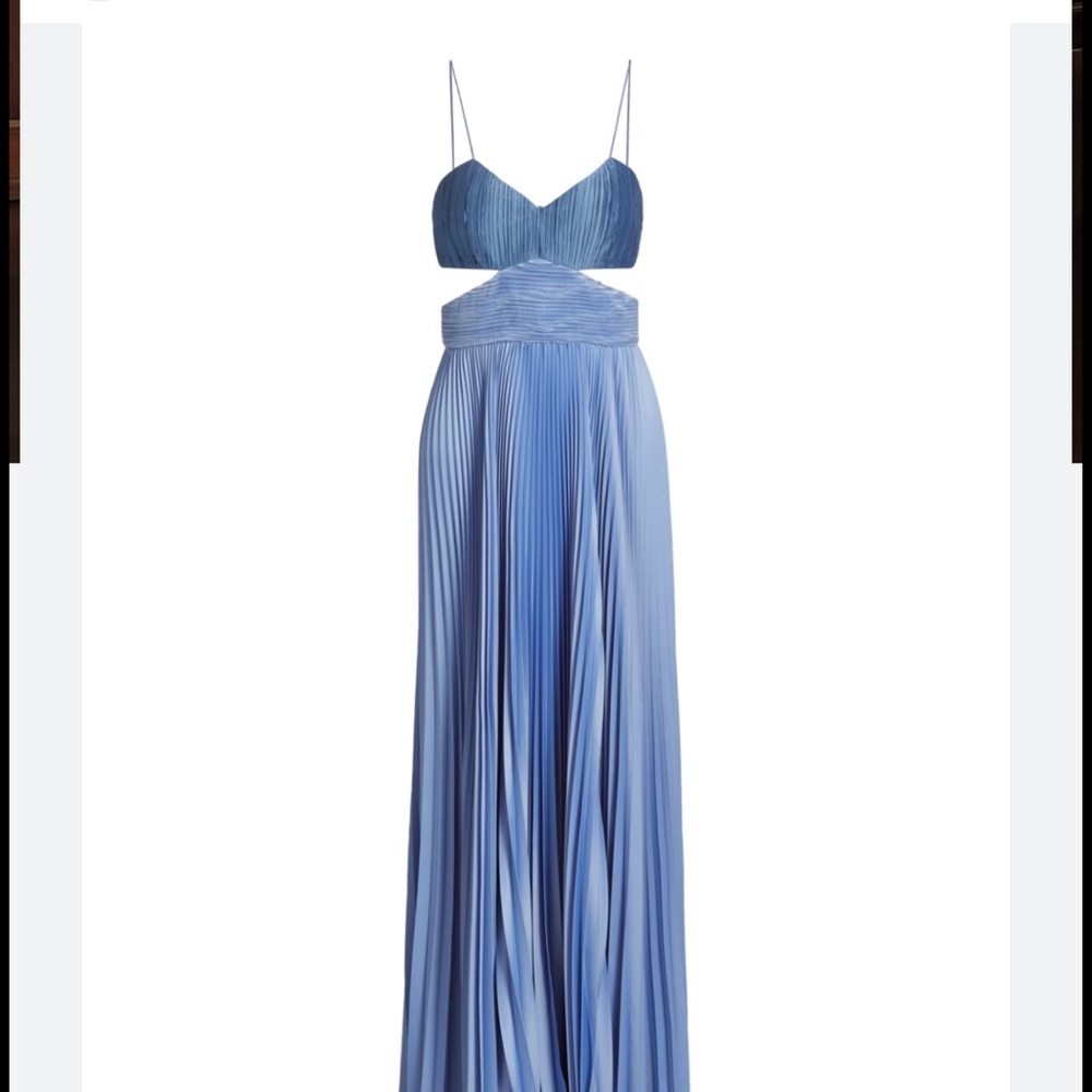 Amur Alaia Pleated Sweetheart Gown